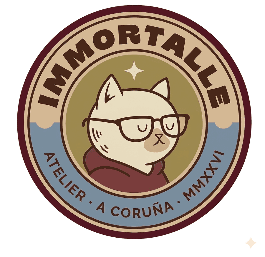 Sello Immortalle — Atelier · A Coruña · MMXXVI